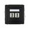 Gniazdo USB-A A 3.0 podwójne Czarny mat Karlik Deco -12DGUSB-6