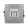 Gniazdo USB-A A 3.0 podwójne Srebrny metalik Karlik Deco - 7DGUSB-6