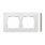 Ramka podwójna Biały, podstawa szary ciepły Simon 82 Detail ORIGINAL-mono - 8200620-029