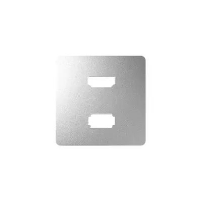 Aluminiowa pokrywa do gniazda USB+HDMI z serii Simon 82, producent Kontakt-Simon.