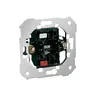 Mechanizm przycisku rozwiernego 10AX Simon 82 z metalowym mocowaniem i czerwonym przyciskiem.