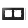 Ramka podwójna GRAFIT / podstawa Aluminium Simon 82 Detail SELECT-metal - 8201620-240