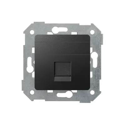 Pokrywa Simon 82 z jednym gniazdem RJ45, płaska, grafitowa, z żaluzją, model 82005-38.