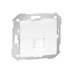 Pokrywa gniazda RJ45 Simon 82, płaska, biała z żaluzją, producent Kontakt-Simon.