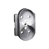 Pokrywa gniazda podwójnego z przesłonami do ramek DETAIL Aluminium Simon 82 - 82068PDZ-93