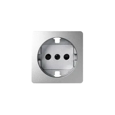 Pokrywa gniazda pojedynczego Schuko z przesłonami Aluminium Simon 82 - 82041-93, producent Kontakt-Simon. Elegancka, aluminiowa ramka z gniazdem.