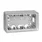 Puszka natynkowa podwójna Aluminium Simon 82 - 8200760-093
