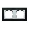 Ramka podwójna Łupek / Aluminium Simon 82 Nature - 82927-63