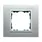 Ramka pojedyncza Aluminium / Aluminium Simon 82 Nature - 82917-33