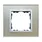 Ramka pojedyncza Srebro / Aluminium Simon 82 Nature - 82917-62