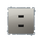 Ładowarka podwójna USB typu A+A 2.1A Satynowy Simon Basic - BMC2USB.01/29/B