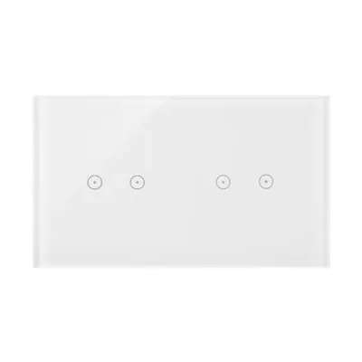 Biały panel dotykowy Simon 54 Touch z czterema polami dotykowymi, model DSTR222/70