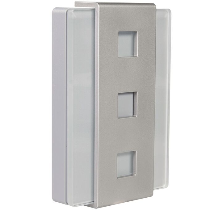 Gong dwutonowy Glasso 230V Srebrny Zamel Sundi - GNS-248-SRB