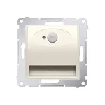 Kremowa oprawa schodowa LED z czujnikiem ruchu 230V, seria Simon 54, producent Kontakt-Simon.