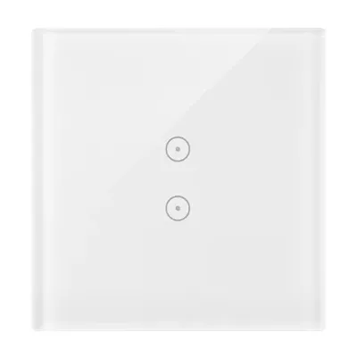 Panel dotykowy Simon 54 Touch DSTR13/70 w kolorze biała perła, z dwoma pionowymi polami dotykowymi, 1-modułowy.
