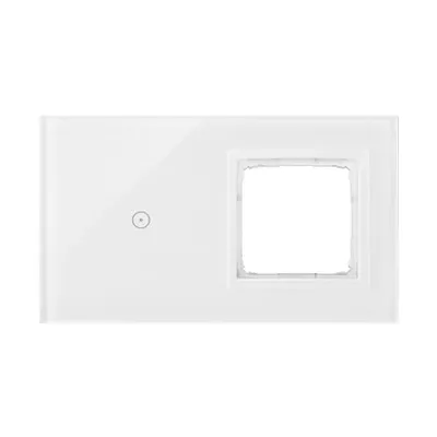 Panel dotykowy Simon 54 Touch DSTR210/70, biała perła, 2 moduły, 1 pole dotykowe, 1 otwór na osprzęt
