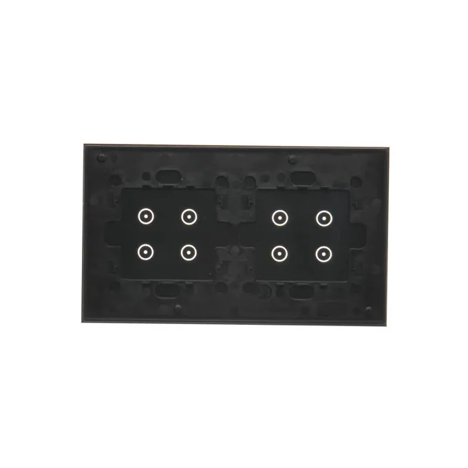 Panel dotykowy Simon 54 Touch DSTR244/73 w kolorze zastygłej lawy, z 2 modułami i 8 polami dotykowymi.