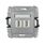 Gniazdo USB-A A 2.0 podwójne Srebrny metalik Karlik Mini - 7MGUSB-2