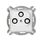 Gniazdo multimedialne 3F DATA (UPC) Biały połysk Karlik Mini - MGMU