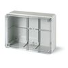 Puszka natynkowa SCABOX 150x110x70 wieczko przezroczyste IP-56 bezhalogenowa Scame - 686.226