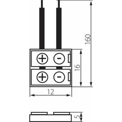 Łącznik do liniowych modułów LED CONNECTOR 8-CP 12V Kanlux - 19032