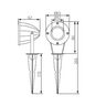 Oprawa dogruntowa LED GRIBLO LED SMD-NW 4W 170lm 4500K b.neutralna 230V IP-65 Szary Kanlux - 18131