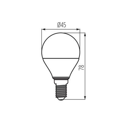 Żarówka LED IQ-LED kulka E14 5,5W 470lm 2700K b.ciepła 230V Kanlux - 27300