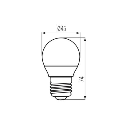 Żarówka LED IQ-LED kulka E27 5,5W 470lm 2700K b.ciepła 230V Kanlux - 27303