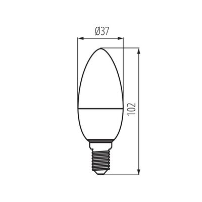 Żarówka LED IQ-LED świeczka E14 5,5W 470lm 2700K b.ciepła 230V Kanlux - 27294