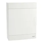 Rozdzielnica natynkowa Schneider Electric Easy9, 24 moduły (2x12), IP-40, z białymi drzwiczkami.