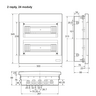 Rozdzielnica podtynkowa 24 mod. (2x12) drzwi białe Schneider Easy9 - EZ9EUB212