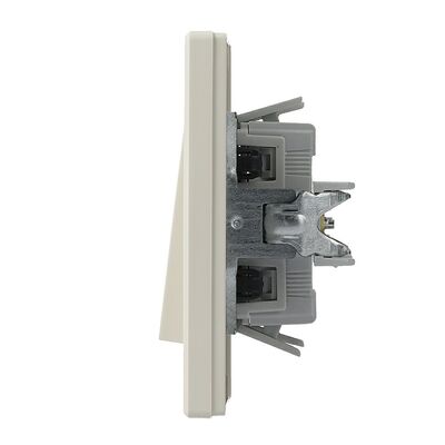 Przycisk żaluzjowy z ramką (zaciski bezgwintowe) Kremowy Schneider Asfora - EPH1300123