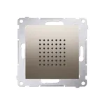 Głośnik 2W 16 ohm Simon 54 w kolorze złotym matowym, z perforowaną osłoną.