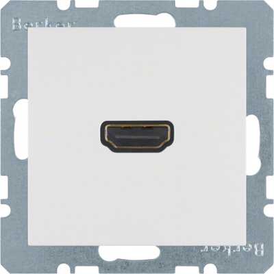 Gniazdo HDMI Biały połysk Berker B.Kwadrat - 3315428989