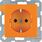 Gniazdo z uziemieniem Schuko (szybkozłącza) Pomarańczowy mat Berker B.3/B.7 - 47431914