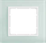 Ramka pojedyncza Szkło białe/Biały mat Berker B.7 - 10116909