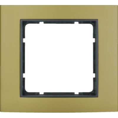 Ramka pojedyncza Złote Aluminium/Antracyt mat Berker B.3 - 10113016