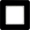 Ramka pojedyncza, szkło Czarny Berker Q.7 - 10116076