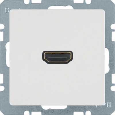 Gniazdo HDMI Biały aksamit Berker Q.1/Q.3/Q.7 - 3315426089