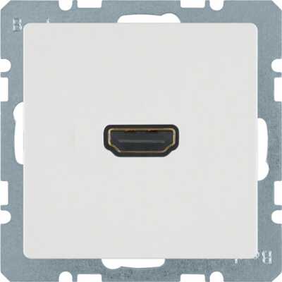 Gniazdo HDMI z przyłączem 90° Biały aksamit Berker Q.1/Q.3/Q.7 - 3315436089