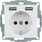 Gniazdo pojedyncze Schuko z ładowarką 2x USB typu A+A 2.4A (szybkozłącza) Biały aksamit Berker Q.1/Q.3/Q.7 - 48036089