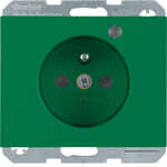 Gniazdo z uziemieniem i diodą LED Zielony Berker K.1 - 6765097013
