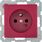 Płytka czołowa gniazda z uziemieniem i przesłonami Czerwony Berker B.3/B.7 - 3965760062