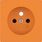 Płytka czołowa gniazda z uziemieniem i przesłonami do obwodów specjalnych Pomarańczowy aksamit Berker Q.1/Q.3/Q.7 - 3965766014