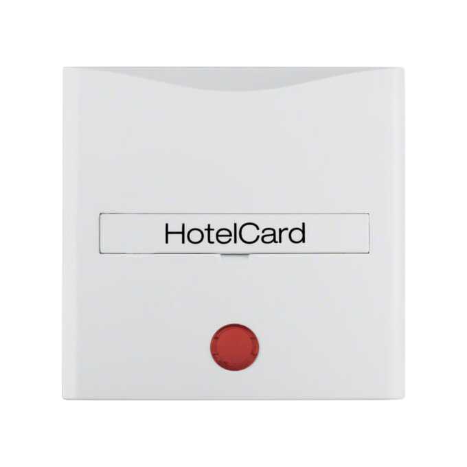 Pokrywa łącznika hotelowego na kartę Biały mat B.3/B.7 - 16401909