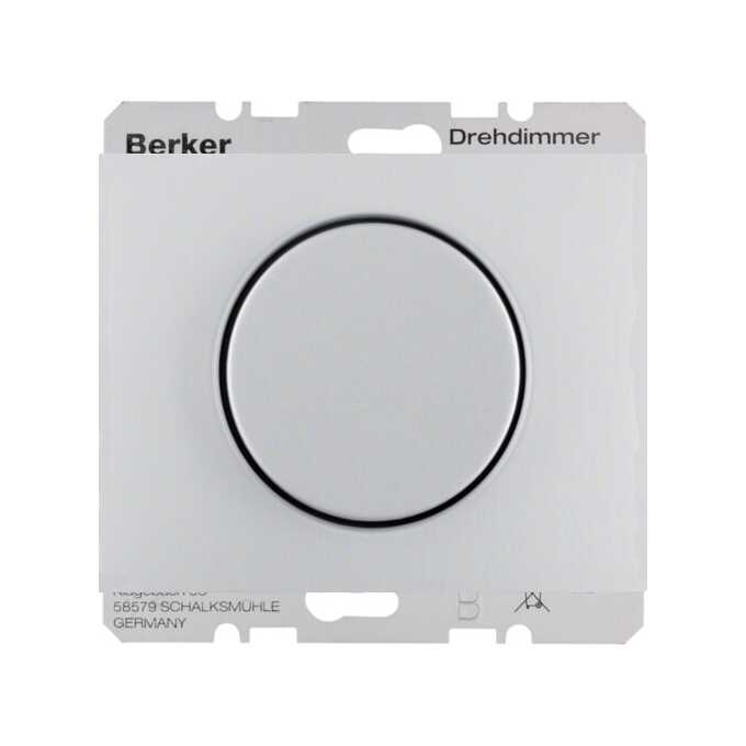 Ściemniacz LED przyciskowo-obrotowy Aluminium Berker K.5