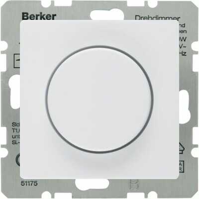 Ściemniacz LED przyciskowo-obrotowy Biały aksamit Berker Q.1/Q.3/Q.7
