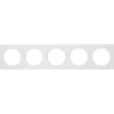 Ramka pięciokrotna Biały połysk Berker R.3 - 10152289