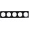 Ramka pięciokrotna Szkło czarne Berker R.1 - 10152116