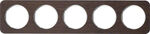 Ramka pięciokrotna Dąb lakierowany/Biały Berker R.1 - 10152359